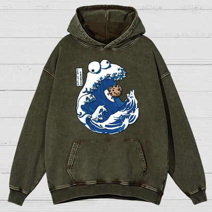 Sea Is For Cookie Vintage Distressed Hoodie