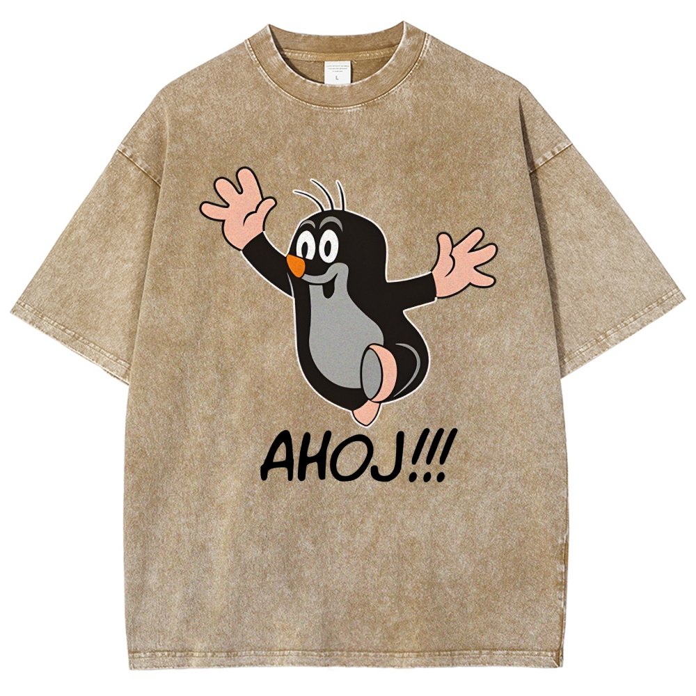 Mole AHOJ Vintage Distressed T-shirt