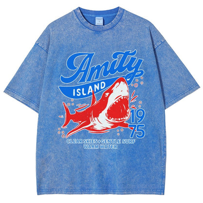 Seaside Town 1975 Vintage Distressed T-shirt