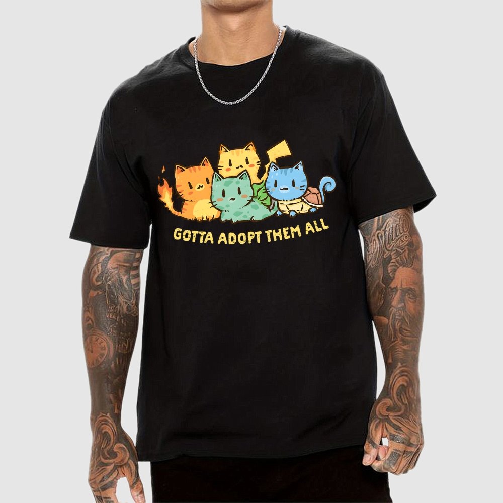 Gotta Adopt Them All Geek T-Shirt