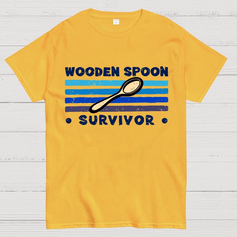 Personalized Wooden Spoon Survivor Unisex Geek T-Shirt