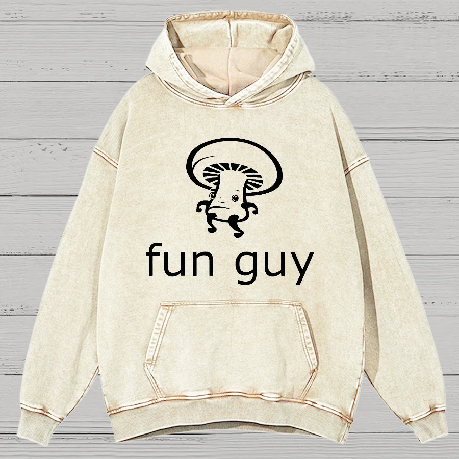 Fun Guy Vintage Distressed Hoodie