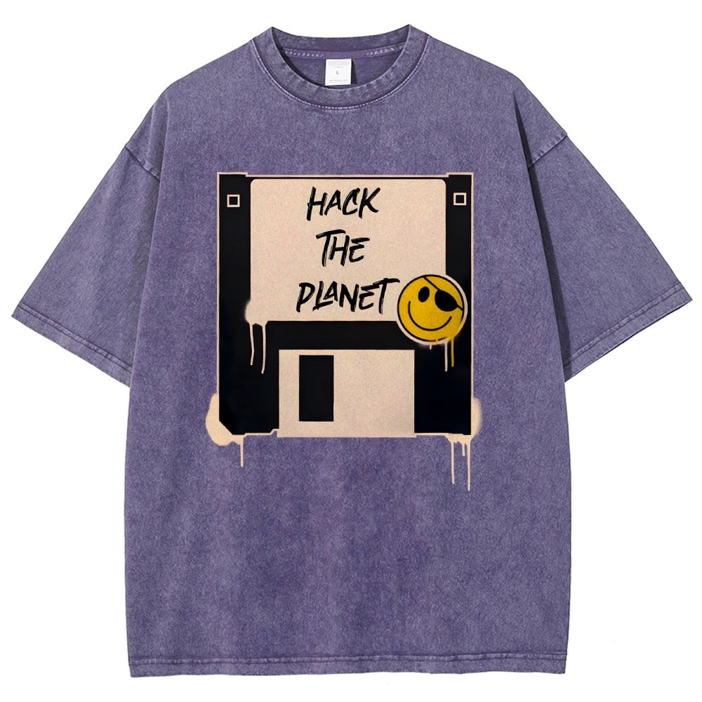 Hack The Planet Vintage Distressed T-shirt