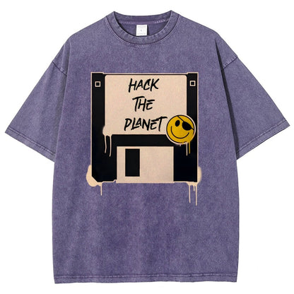 Hack The Planet Vintage Distressed T-shirt