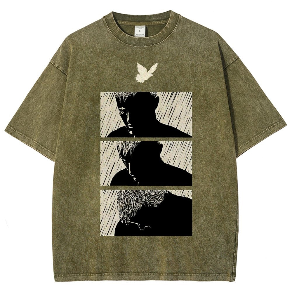 Ending White Vintage Distressed T-shirt