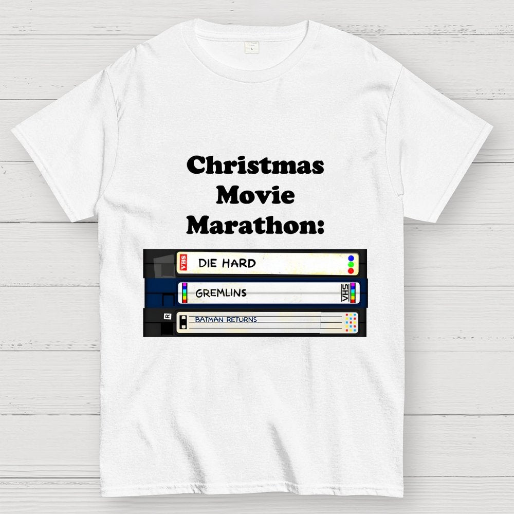 Christmas Movie Marathon (green variant) Geek T-Shirt