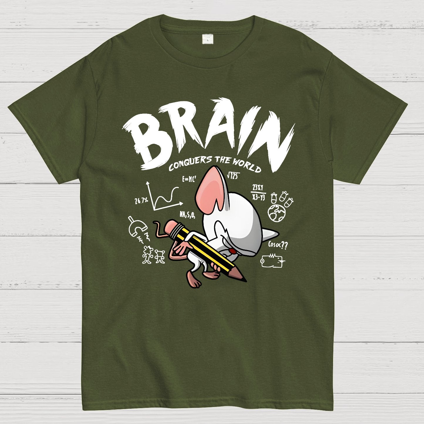 Brain Conquers The World! Geek T-Shirt