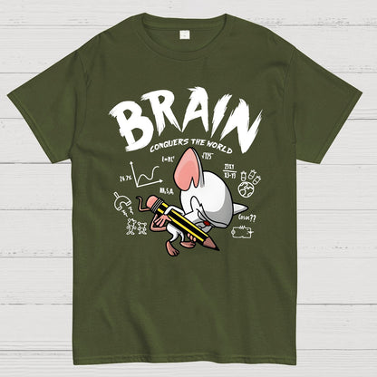 Brain Conquers The World! Geek T-Shirt