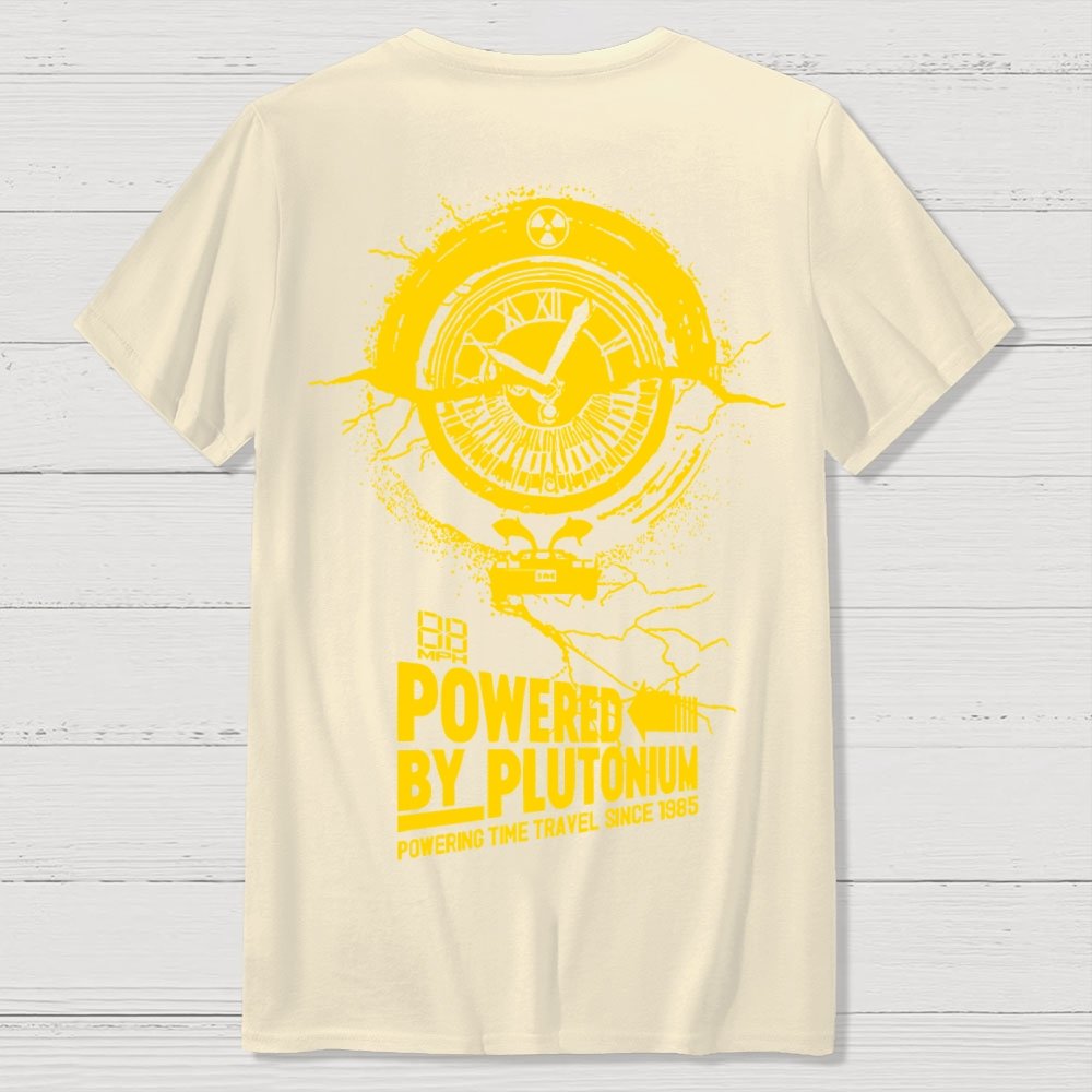 Plutonium Power Front And Back Printing Geek T-Shirt