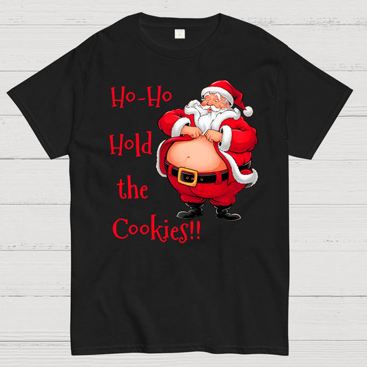 Christmas Fat Santa Geek T-Shirt