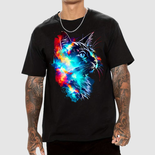 Cosmos Cat Geek T-Shirt