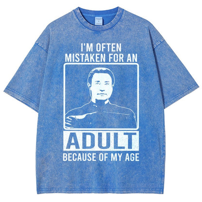 I'm Often Mistaken For An Adult Because Of My Age Vintage Distressed T-shirt