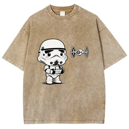 Soldiers learn about drones Vintage Distressed T-shirt