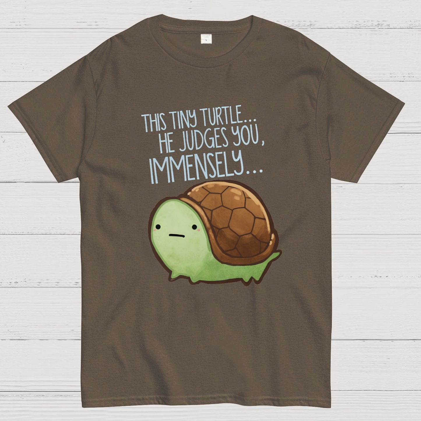 This turtle.. he judges you. Essential Geeky T-Shirt