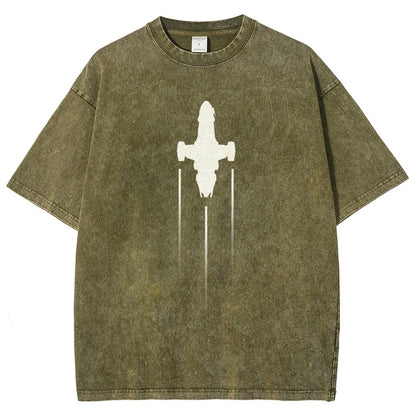 Firefly Starship Silhouette Vintage Distressed T-shirt