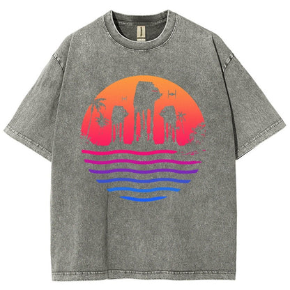 Escape The Summer Vintage Distressed T-shirt