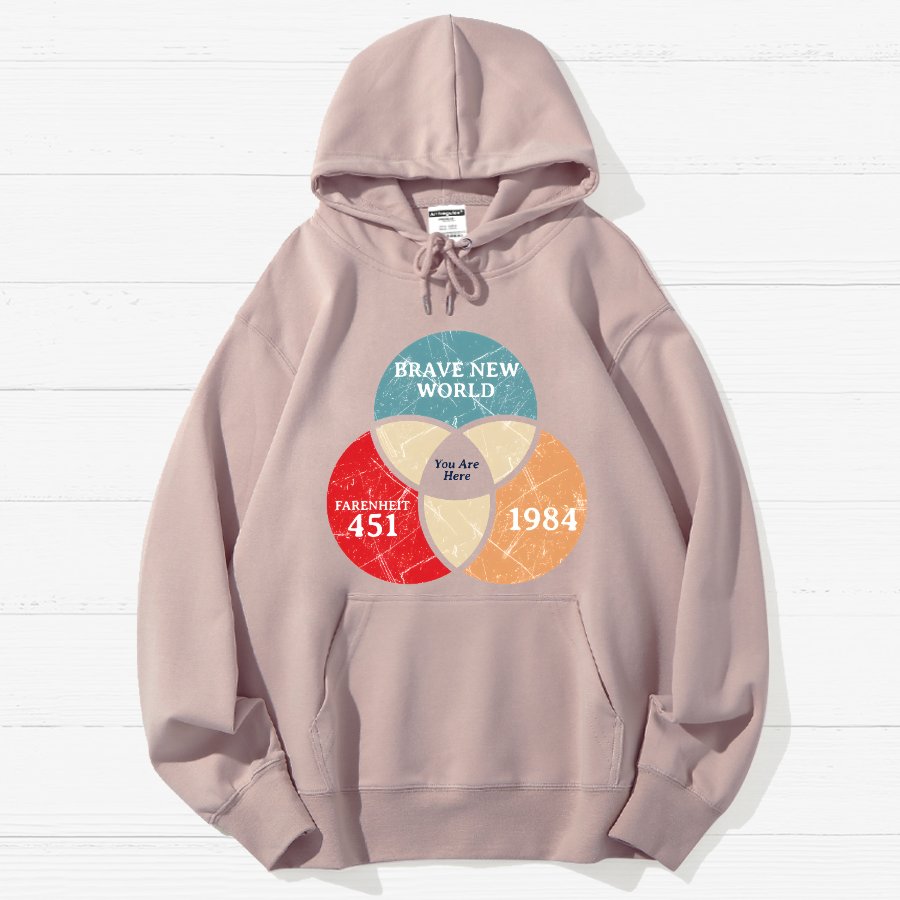 You Are Here Geek Cotton Hoodie