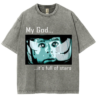 My God t's full of stars! Vintage Distressed T-shirt