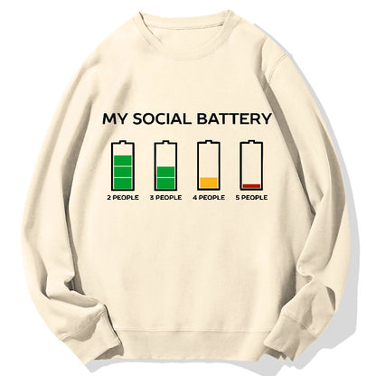 Funny Introvert Humor Geek Cotton Sweatshirt