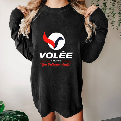 Volée Airlines Washed Long Sleeve Tee