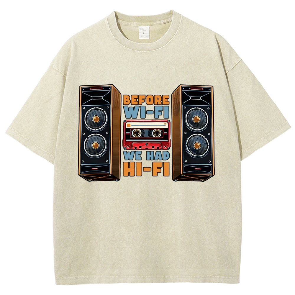 Before Wi-Fi Vintage Distressed T-shirt