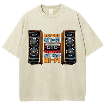 Before Wi-Fi Vintage Distressed T-shirt