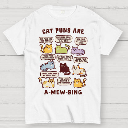 Cat Puns Are A-Mew-sing Geek T-Shirt