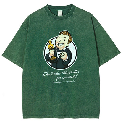 Black Cat Under The Sakura Vintage Distressed T-shirt
