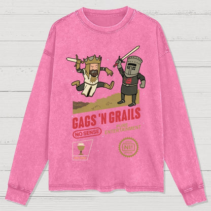Gags 'n Grails Washed Long Sleeve Tee