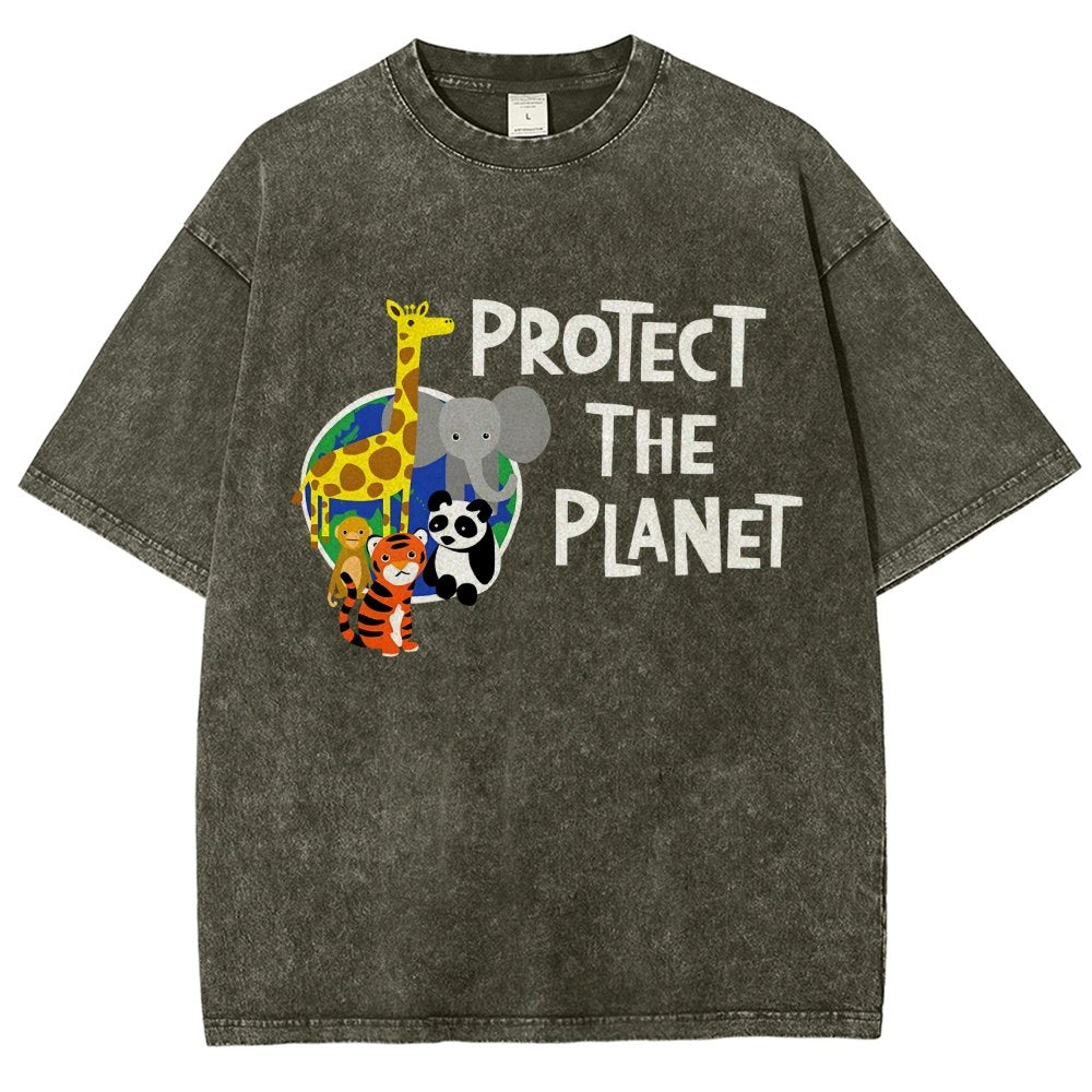 Protect The Planet Vintage Distressed T-shirt