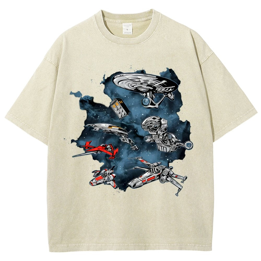 Ultimate Space Fleet Vintage Distressed T-shirt