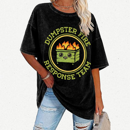 Dumpster Fire Response Team Vintage Distressed T-shirt