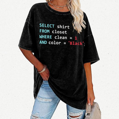 Programmer Database Vintage Distressed T-shirt