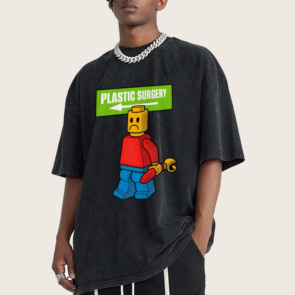 Plastic Surgery Vintage Distressed T-shirt