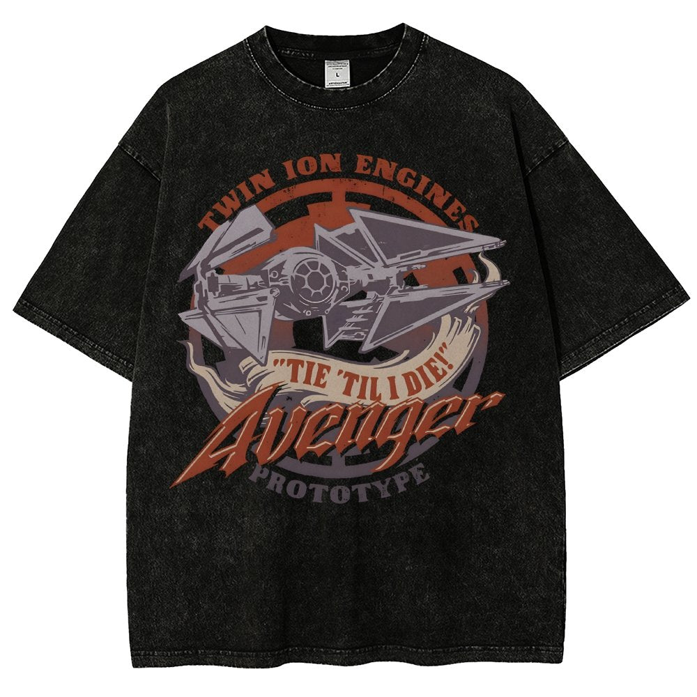 WING 'Til I Die! Vintage Distressed T-shirt