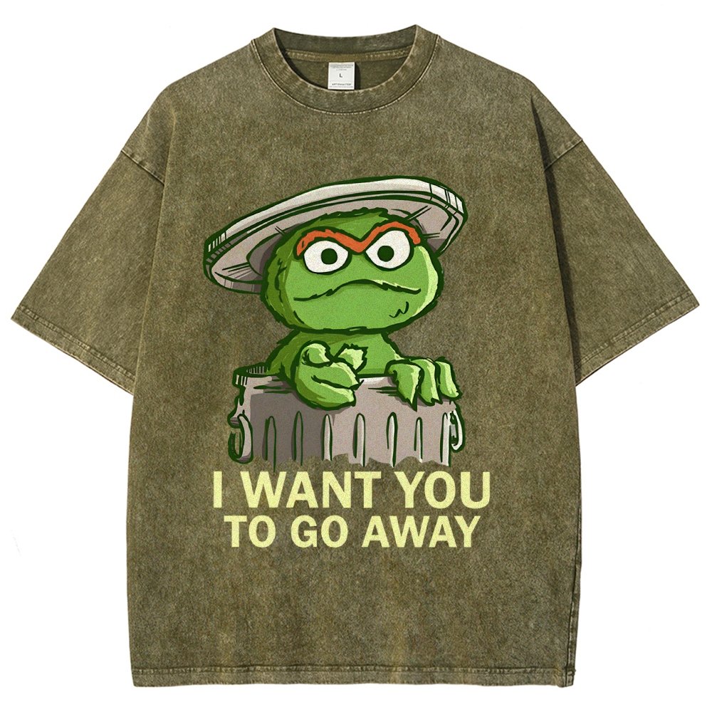 I Want You to Go Away Vintage Distressed T-shirt
