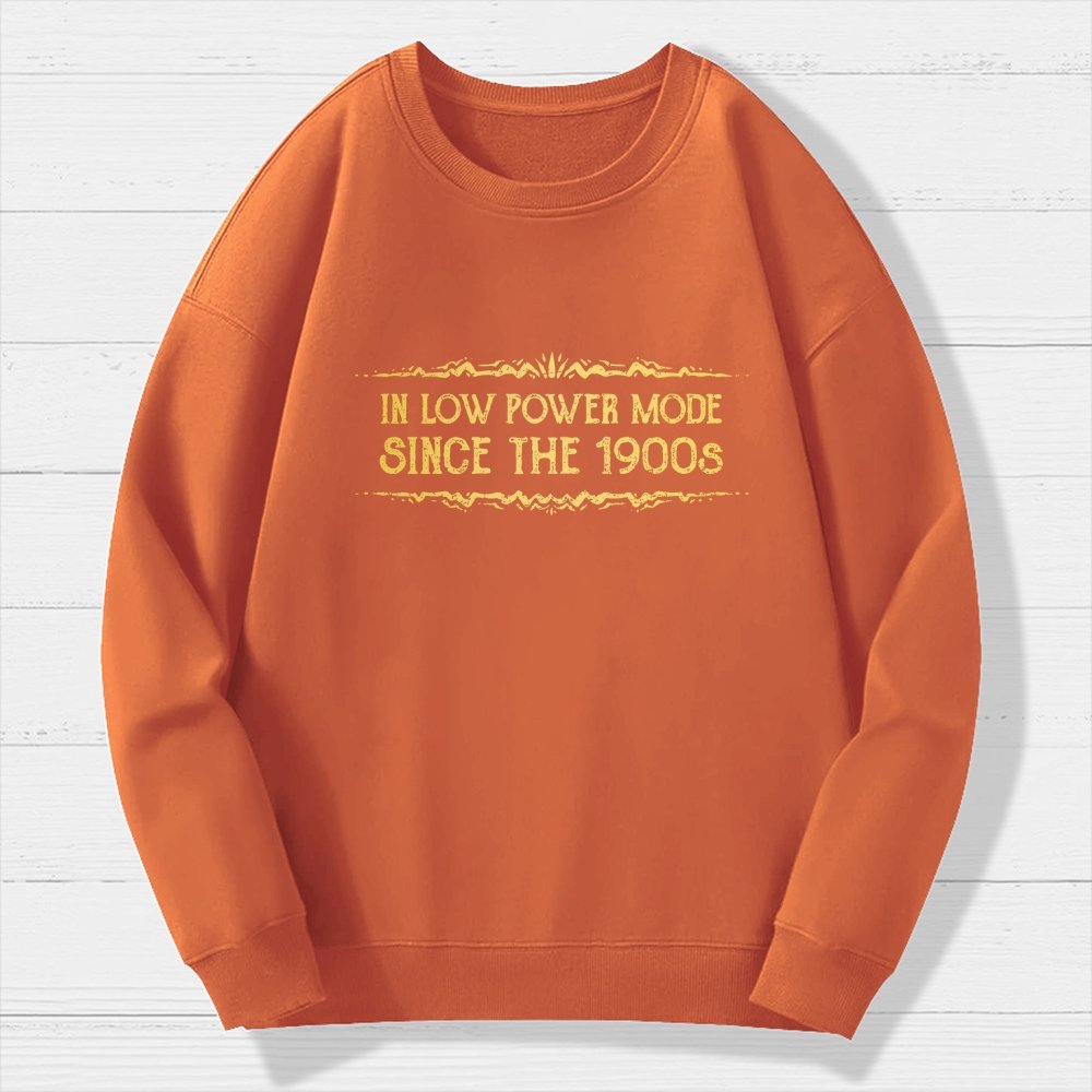 In Low Power Mode Since the 1900s Geek Cotton Sweatshirt