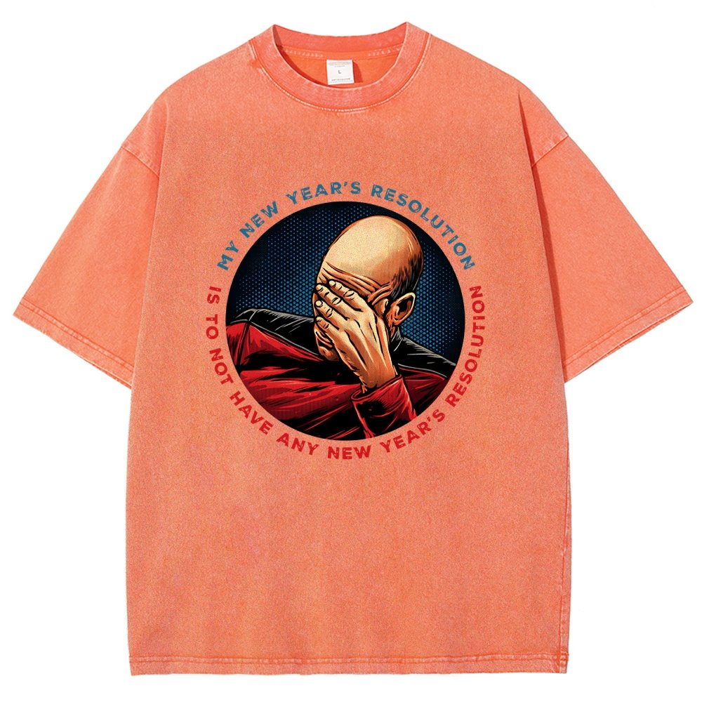 No New Year’s Resolution Vintage Distressed T-shirt