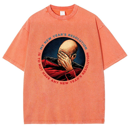 No New Year’s Resolution Vintage Distressed T-shirt