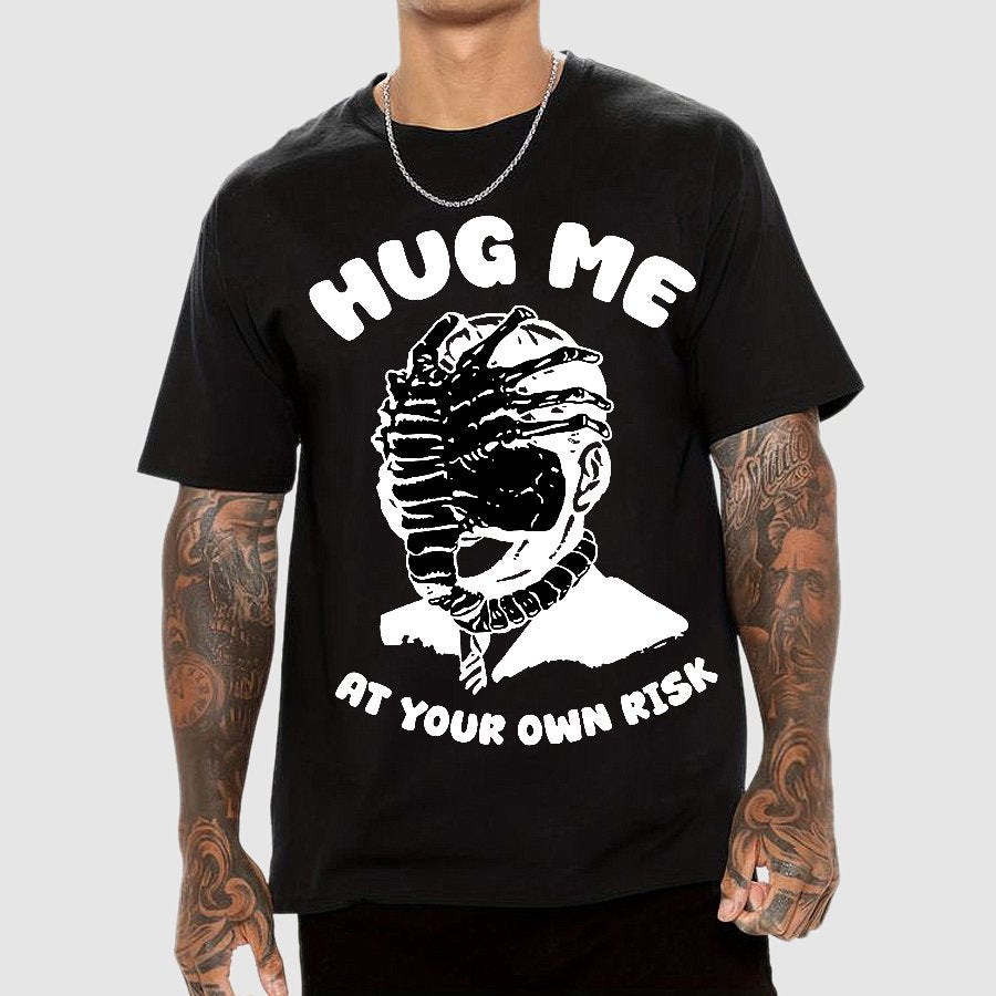 Hug Me At Your Own Risk Geek T-Shirt