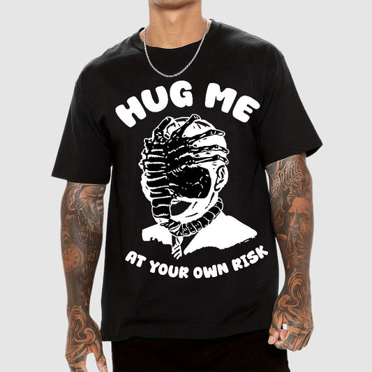 Hug Me At Your Own Risk Geek T-Shirt