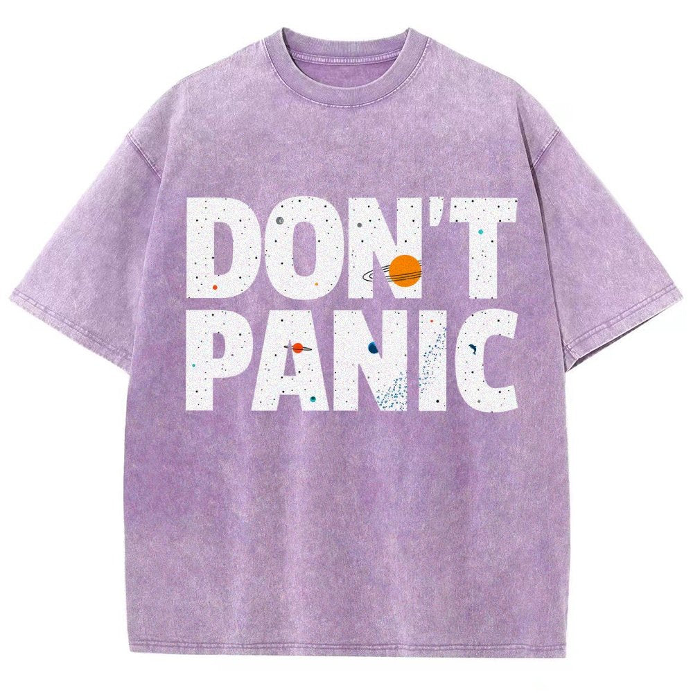 Don't Panic Vintage Distressed T-shirt
