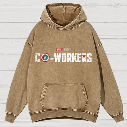 Co-Workers Vintage Distressed Hoodie