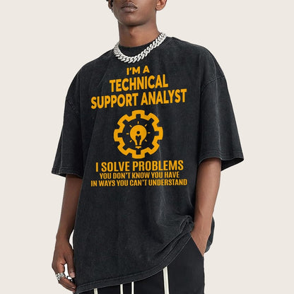 Technical Support Analyst Vintage Distressed T-shirt