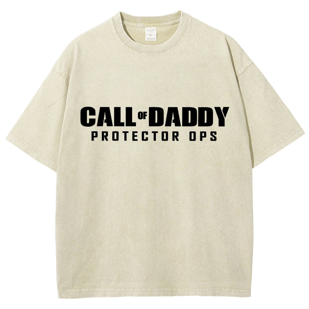 Gamer Dad Call of Daddy Vintage Distressed T-shirt