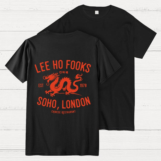 Lee Ho Fooks Vintage Resto Back Printing Geek T-Shirt