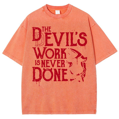 Never Done Vintage Distressed T-shirt