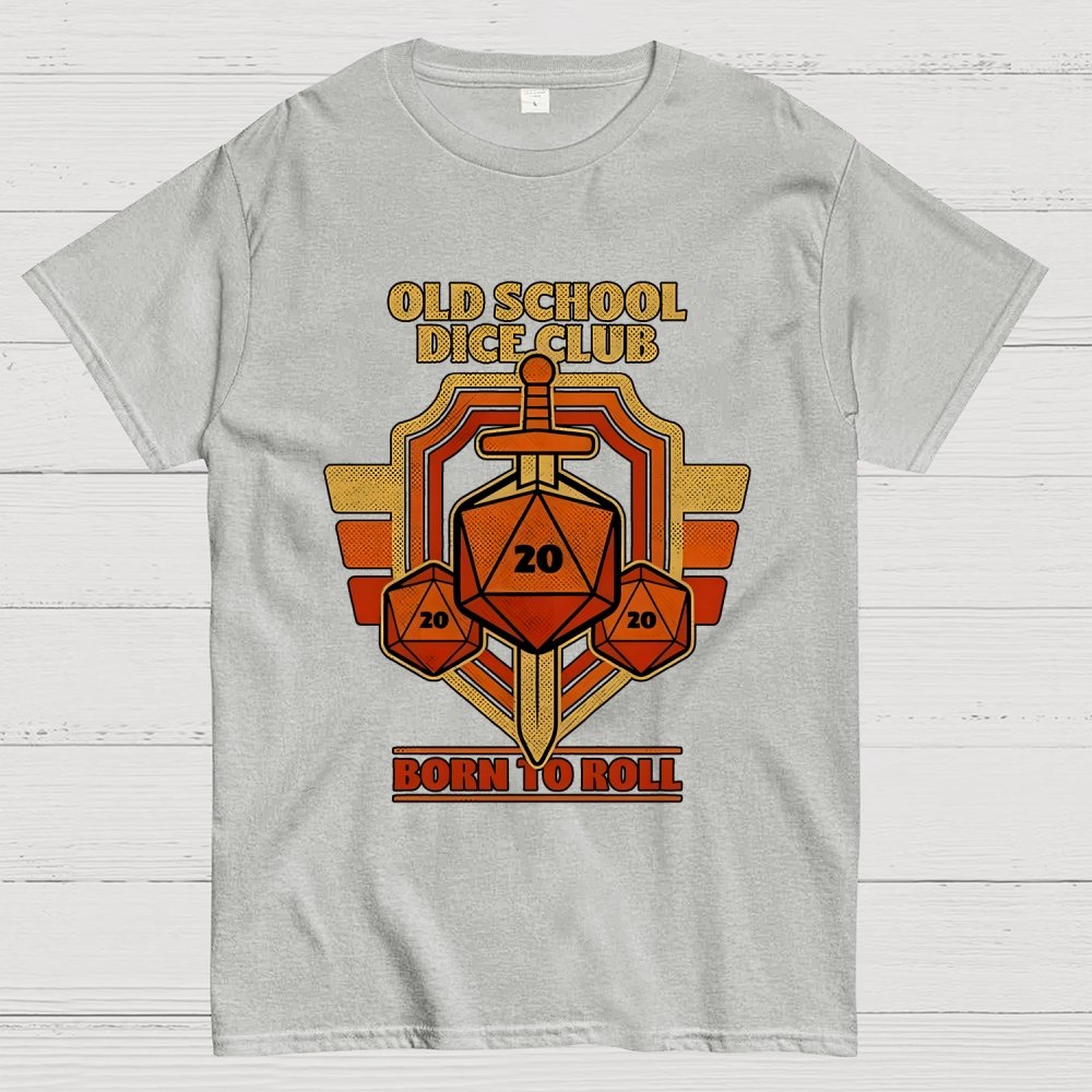 RPG Vintage Sword Shield Geek T-Shirt