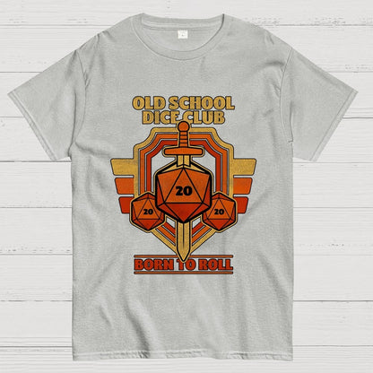 RPG Vintage Sword Shield Geek T-Shirt
