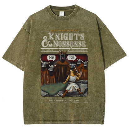 Knights & Nonsense Vintage Distressed T-shirt